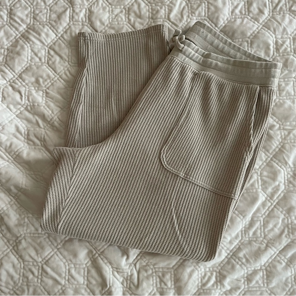 GAP Waffle Easy Taper Pants Stone size XL